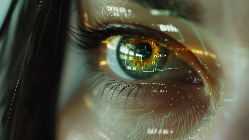 ojos tecnología inteligencia artificial