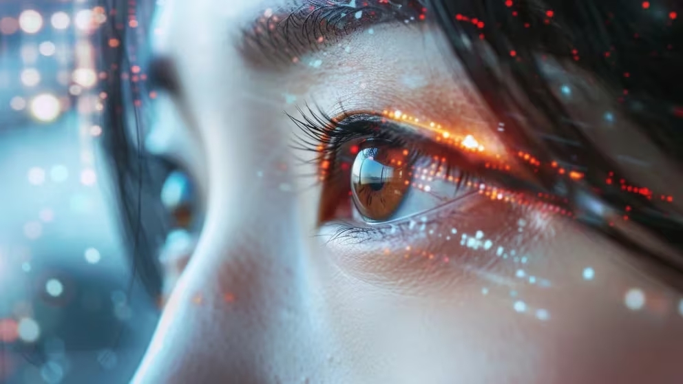 ojos tecnología inteligencia artificial